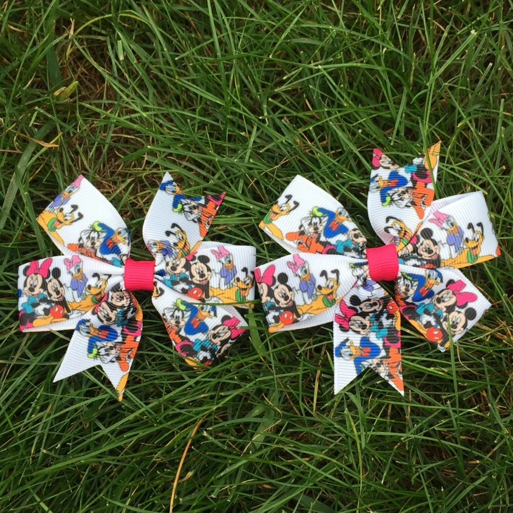 Mickey Mouse Character Hair‎ Bows 2pk